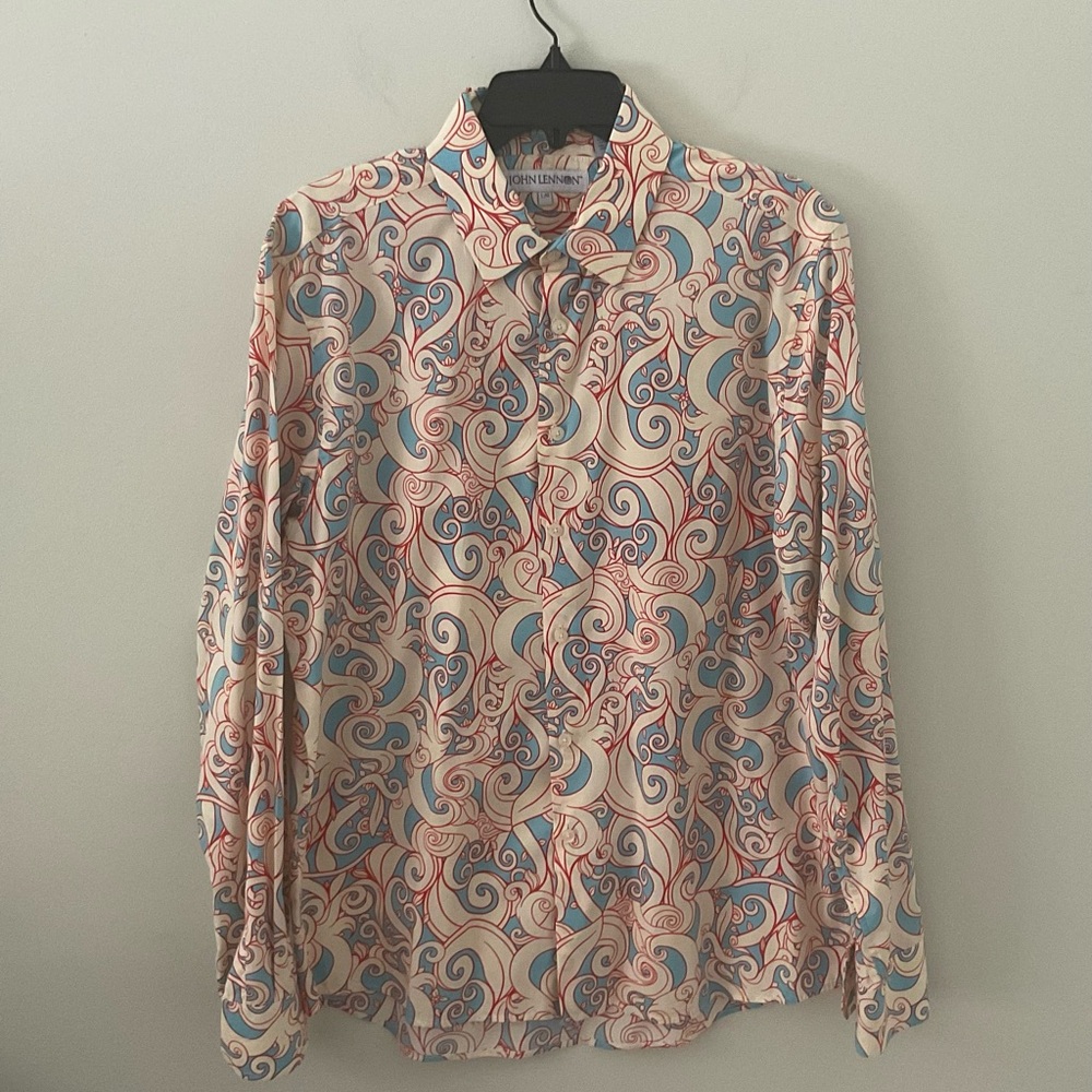 John Lennon - Retro Pattern Designer Shirt